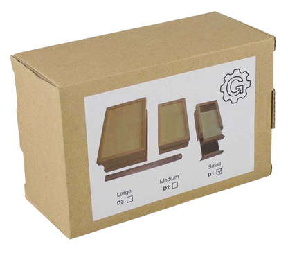 A top-down view of the Pulsar Small Drawer Style Sifter Box, displaying its rectangular shape and simple design.