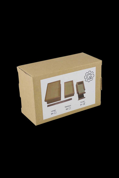 A front view of the Pulsar Small Drawer Style Sifter Box, displaying a simple, rectangular wooden box on a neutral background.