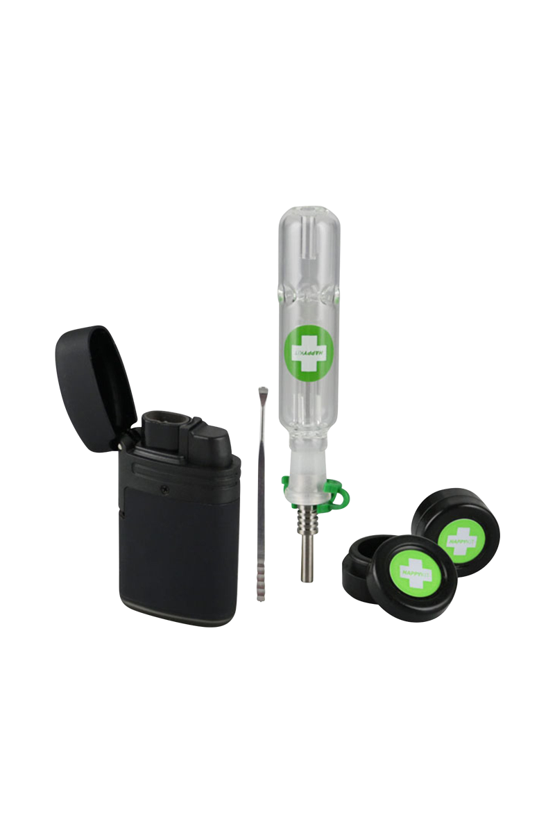 The Happy Dab Kit is displayed open, showing its contents on a plain white background.