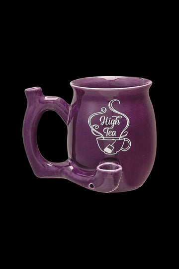 Purple - Roast & Toast "High Tea" Ceramic Mug Pipe