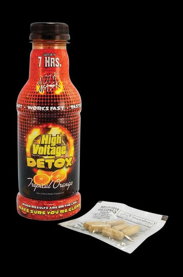 A close-up shot of the 24-pack Detox Double Flush packaging with bold text on a black background. - Detox Double Flush - 24 Pack