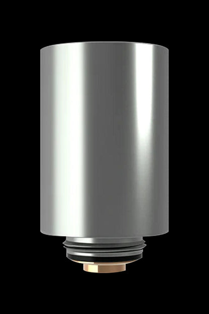 Silver cannabis oil vape cartridge.