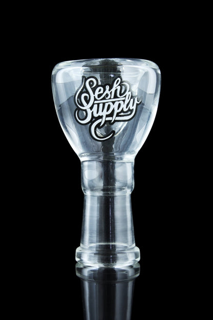 14.5mm / Female / Polished - Sesh Supply Clear Flower Bowl - Sesh Supply - 