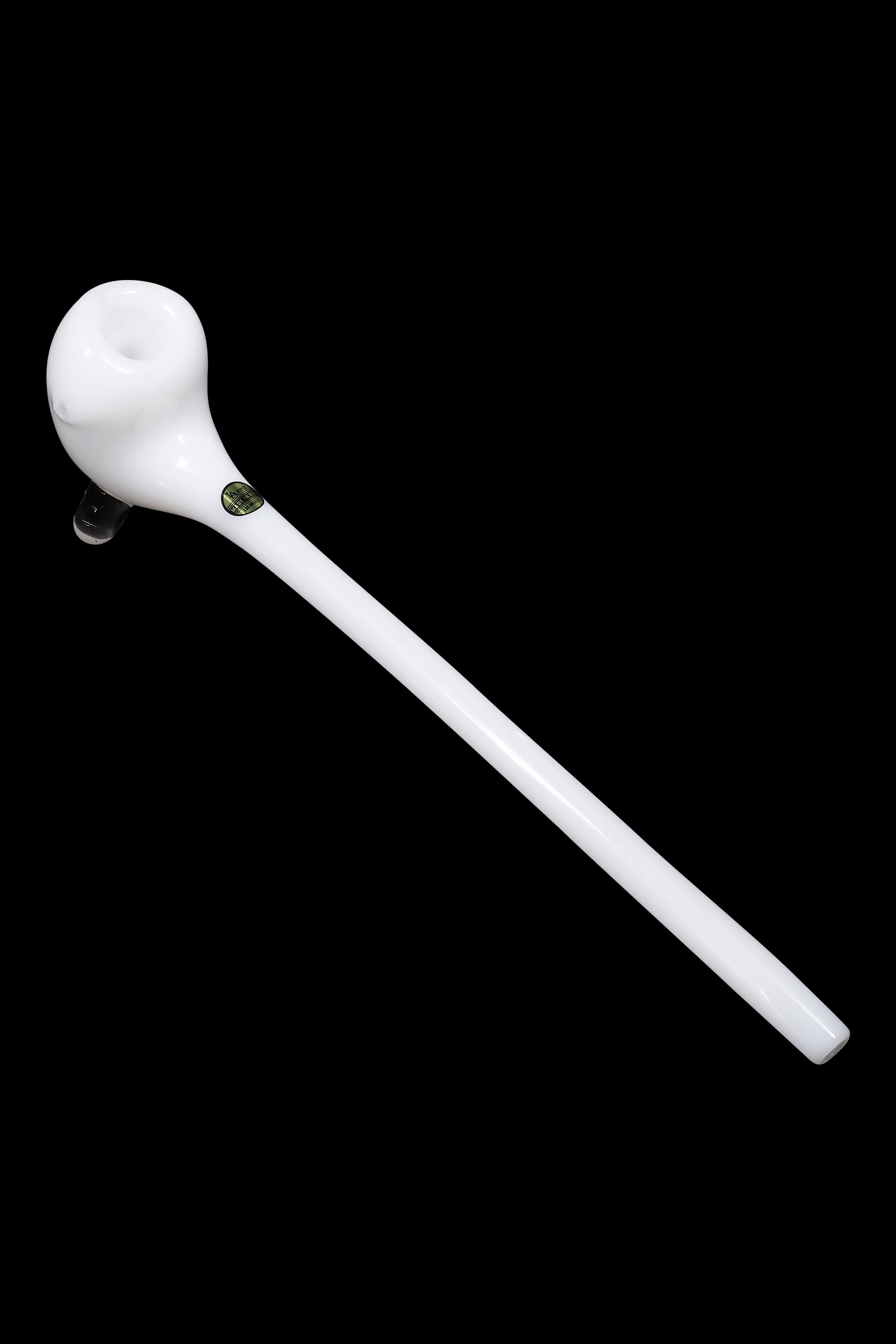 White glass oil rig for cannabis concentrates.