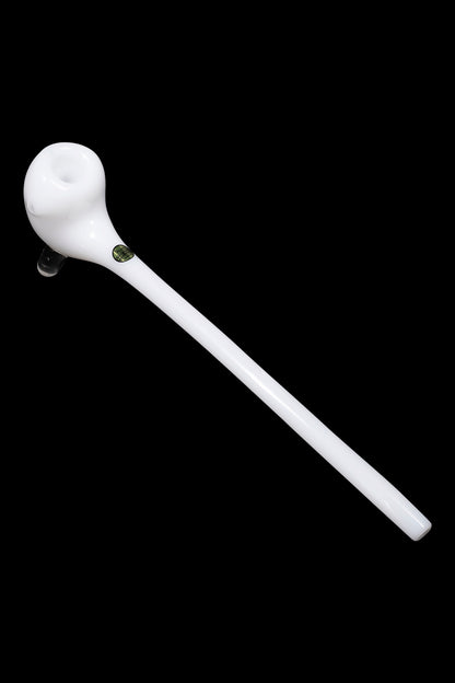 White glass oil rig for cannabis concentrates.