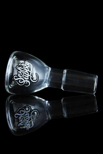 18.8mm / Male / Polished - Sesh Supply Clear Flower Bowl - Sesh Supply - 