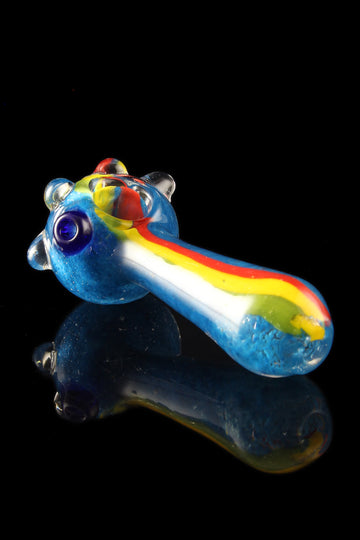 Glassheads "Rainbow Ripper" Spoon with Marble Head - Glassheads "Rainbow Ripper" Spoon with Marble Head
