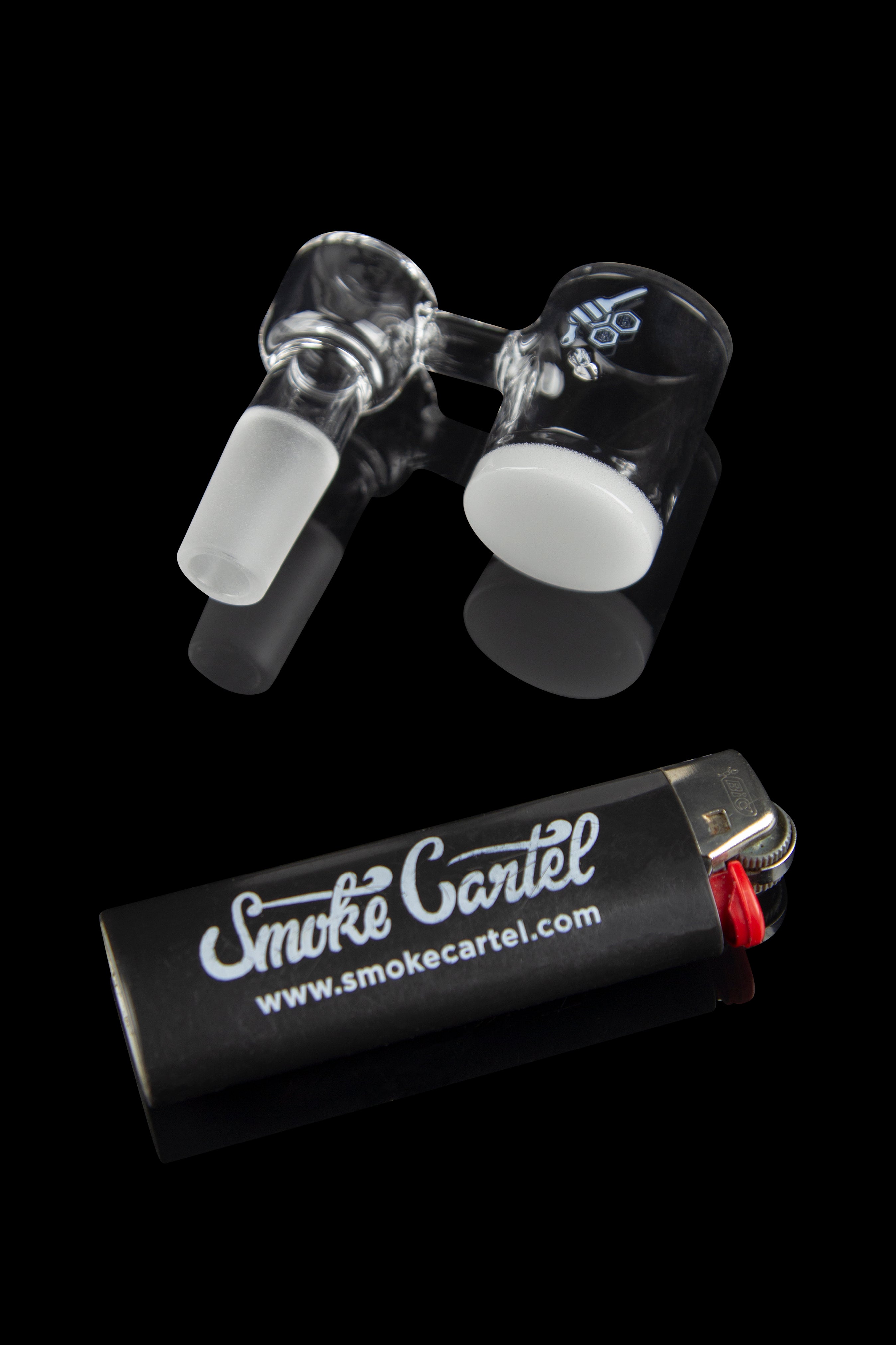 Honeybee Herb Honey & Milk Bevel Whirlwind Quartz Banger - Yellow Line