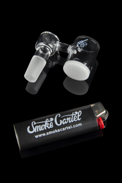 Honeybee Herb Honey & Milk Bevel Whirlwind Quartz Banger - Yellow Line