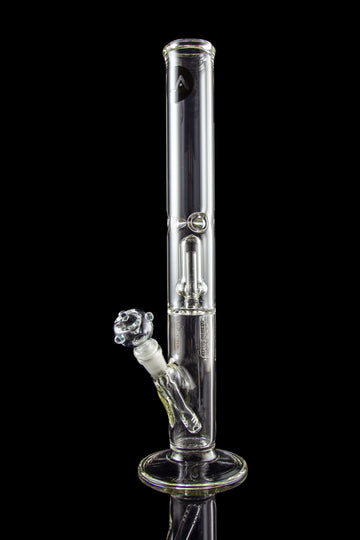 LA Pipes Thick Glass Straight Tube Bong with Showerhead Perc - Available with Multiple Percs - LA Pipes Thick Glass Straight Tube Bong with Showerhead Perc - Available with Multiple Percs