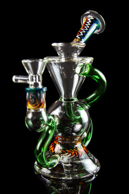 The "Silent Klein" Recycler With Inline Perc & Wig Wag Accents
