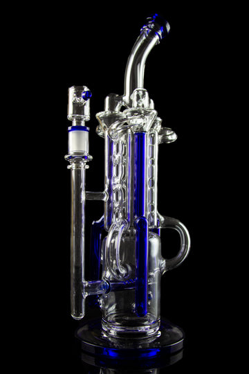 The "Space Station" Recycler Water Bong with Inline Perc - The "Space Station" Recycler Water Bong with Inline Perc