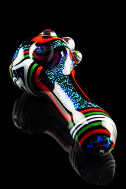 Pulsar Dichro Swirl Spoon Pipe - Outer Space