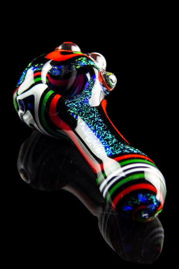 Pulsar Dichro Swirl Spoon Pipe - Outer Space - Pulsar Dichro Swirl Spoon Pipe - Outer Space
