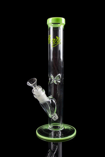 Envy Glass 12" Straight Tube with Colored Accents - Envy Glass 12" Straight Tube with Colored Accents