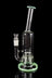 The &quot;Hard Hitter&quot; Stemless Inset Showerhead Perc Water Pipe with Bent Neck - The &quot;Hard Hitter&quot; Stemless Inset Showerhead Perc Water Pipe with Bent Neck