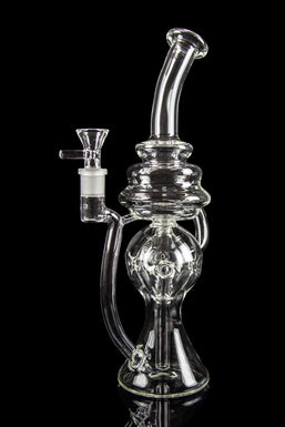 Scientific Glass Twisted Recycler Bong