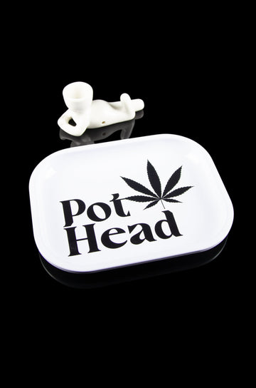 Art of Smoke Pothead Pipe and Rolling Tray - Art of Smoke Pothead Pipe and Rolling Tray