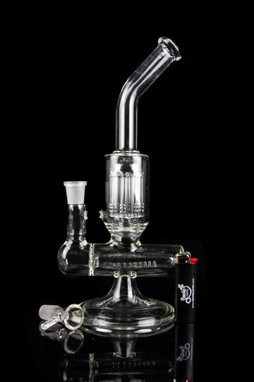 The "Lil' Hammer" Inline and Tree Perc Bent Neck Water Pipe - The "Lil' Hammer" Inline and Tree Perc Bent Neck Water Pipe