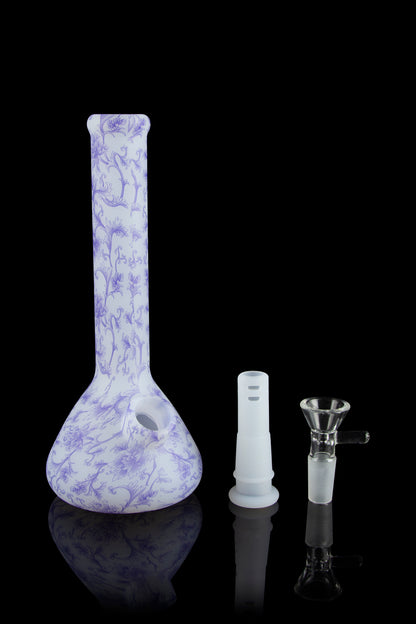 BONGS USA Floral Silicone Bong