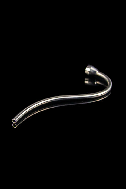 Glass oil rig downstem with extra silicone o-rings.