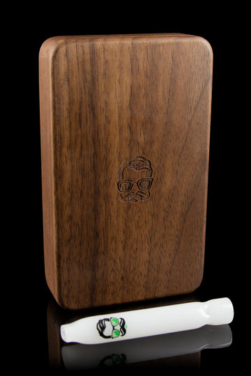Heady Dad Oakleaf Wood Mini Case with Glass Taster - Heady Dad Oakleaf Wood Mini Case with Glass Taster