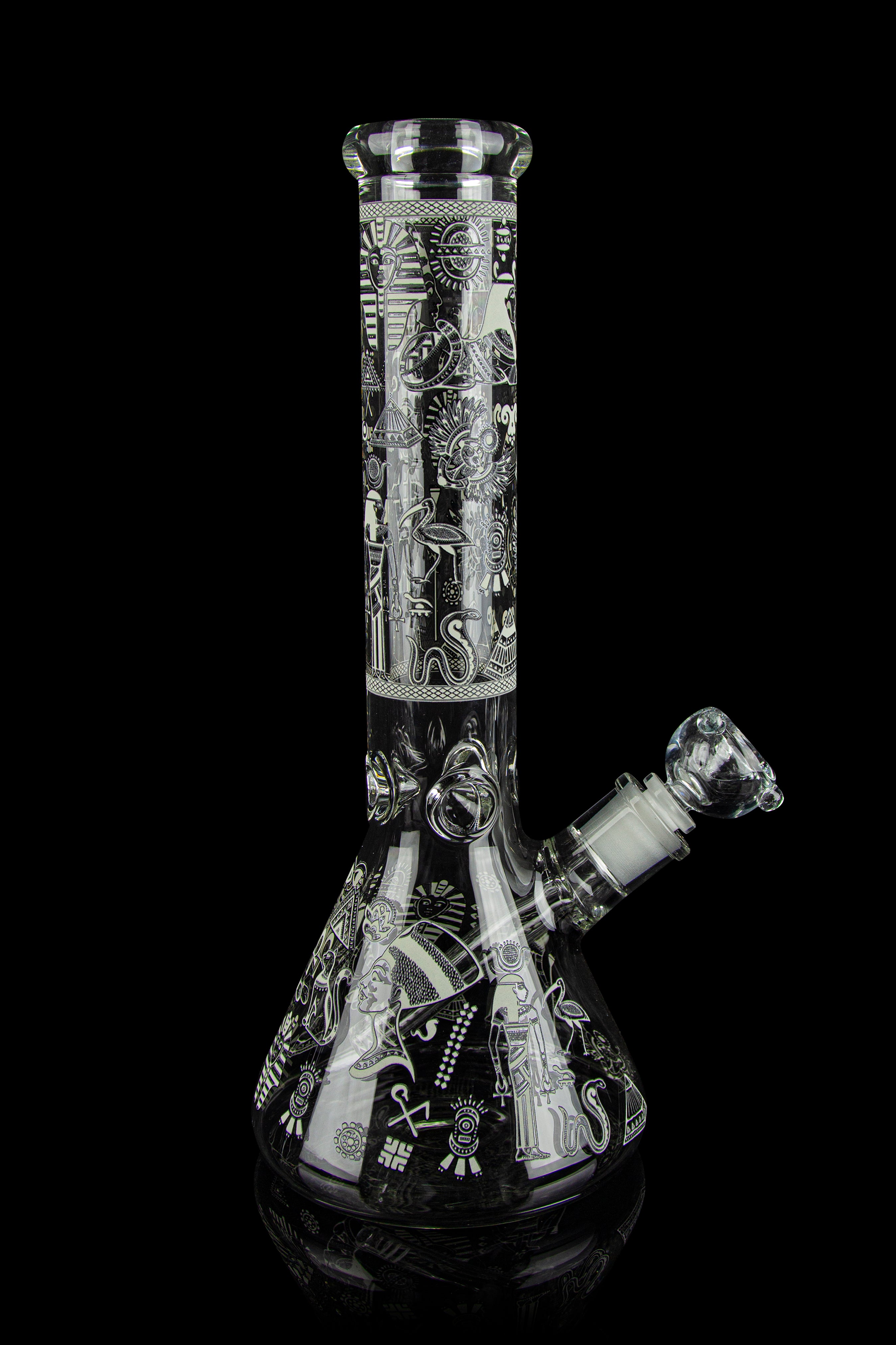 BONGS USA Glow in the Dark Egyptian Deities Bong