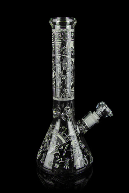 BONGS USA Glow in the Dark Egyptian Deities Bong