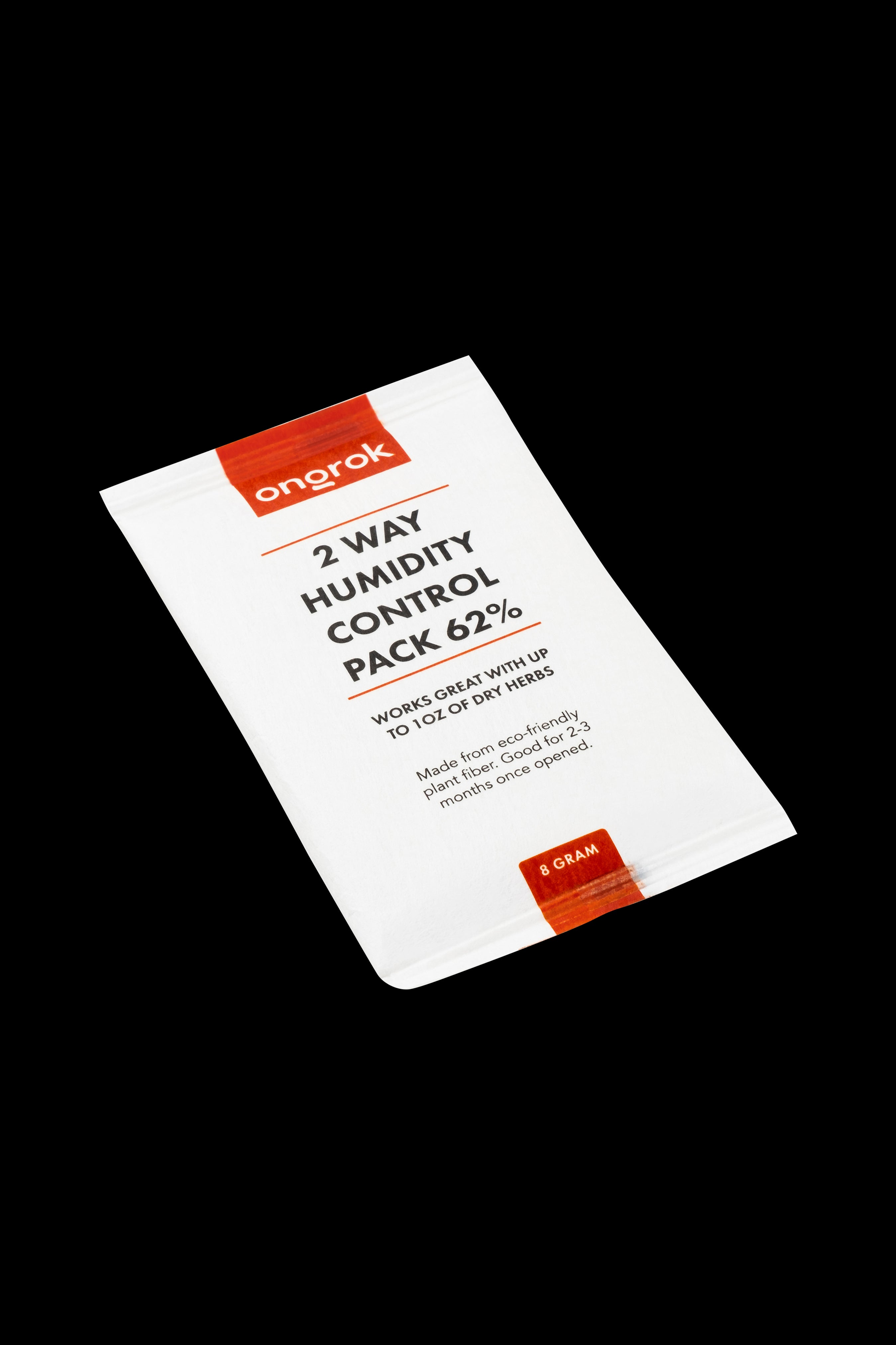 Pack of 62% humidity control for up to 1oz of dry herbs, labeled “8 Gram.”"