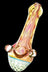Inside Out Fumed Glass Spoon Pipe with Marbles