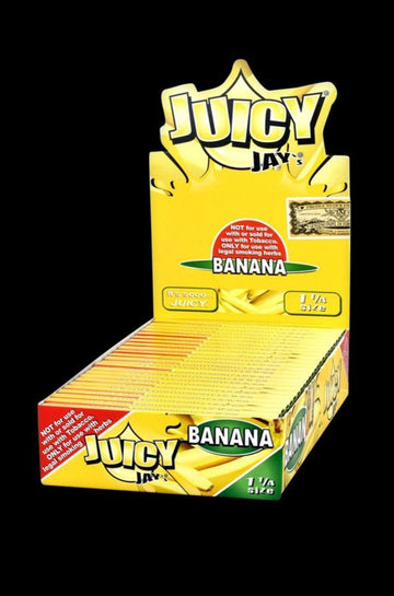 Banana - Juicy Jays 1 1/4 Rolling Papers - 24 Pack