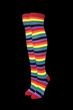 Julietta Rainbow Over the Knee Socks