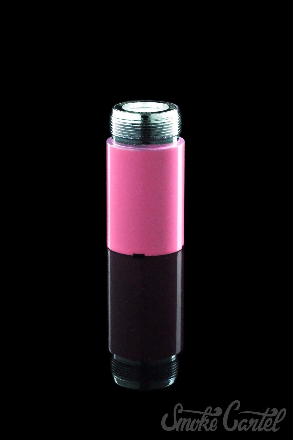 A close-up studio shot of the Kandy Pens Donut Replacement Coil against a dark backdrop, emphasizing its metallic and cylindrical shape.