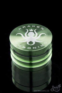 Kraken Grinders - Easy Grip Tiers 2.5  inches 4-parts   or 2.2 inches  4-Piece Grinder