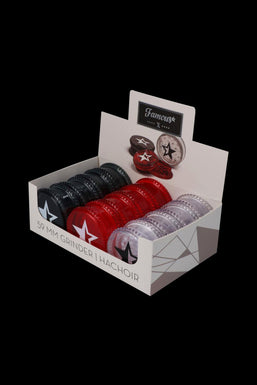Famous X  Acrylic Grinders – 12 Pack