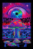 Blacklight Poster - Magic Mushroom