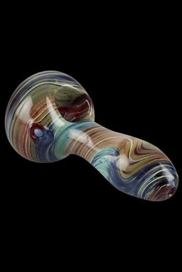 Marble Colored Glass Spoon Pipe