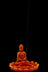 Meditating Buddha w/ Lotus Flower Incense Burner