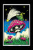 Blacklight Poster - Mushroom Butterflies