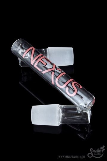 18.8mm Male to 18.8mm Male - Nexus Glass Dropdown Adapter with 18mm Male to 18mm Male Joint - Nexus Glass - - Nexus Glass Dropdown Adapter 18.8mm Male to Male Joint
