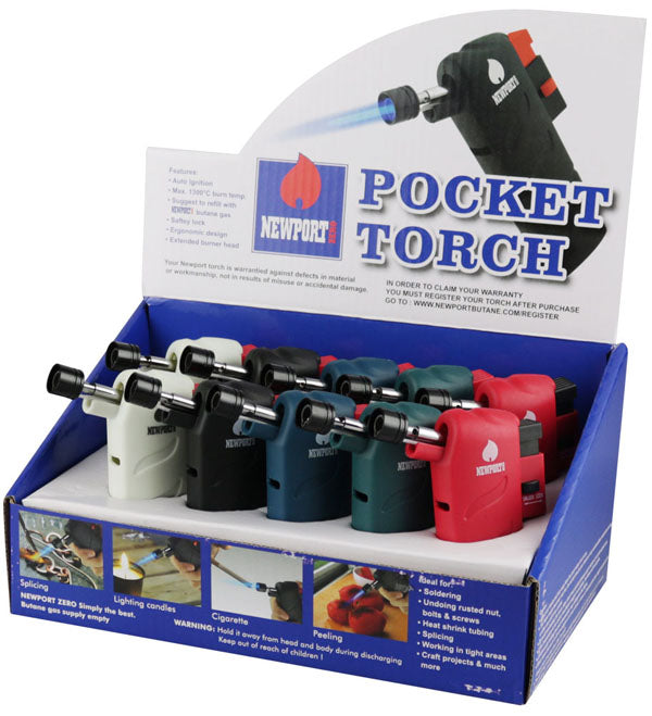 Newport Zero Pocket Butane Torch Bulk 10 Pack