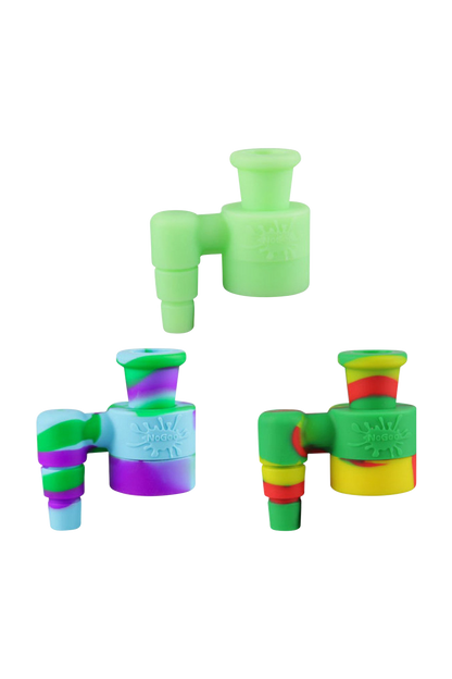 Front view of the NoGoo Goo-Catcher Silicone Reclaimer, a small, translucent, claw-shaped catch-all for resin.