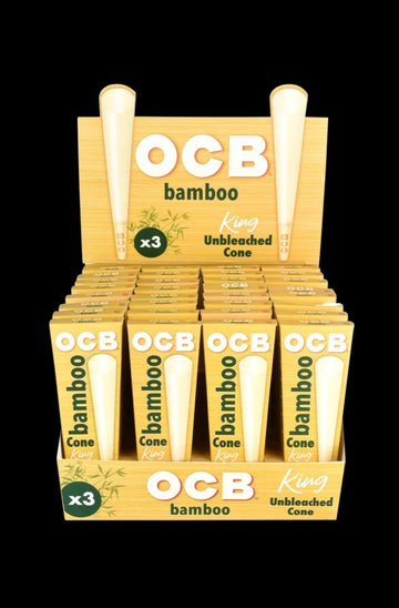 OCB Bamboo Unbleached Cones - 32 Pack
