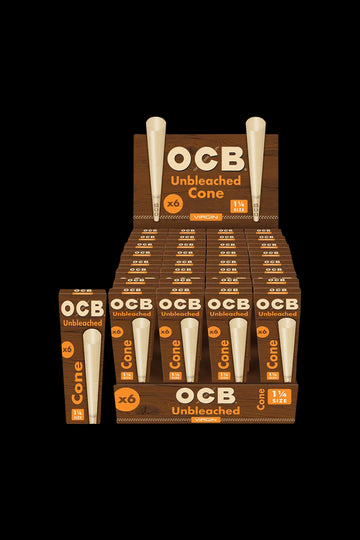 1 1/4 - OCB Unbleached Cones - 32 Pack