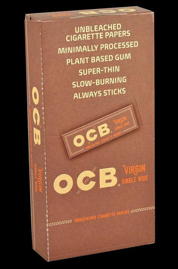 OCB Virgin Rolling Papers - Single Wide - 24 Pack