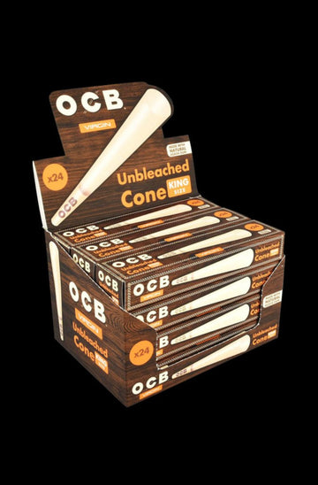 OCB Virgin Unbleached Cones - 12 Pack