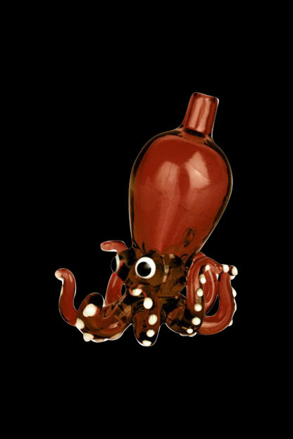 Octopus Themed Directional Carb Cap displayed in a close-up shot, highlighting its unique, swirling design and polished finish.