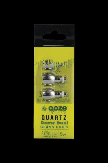 Ooze Dual Quartz Glass Dome Coils - 5 Pack