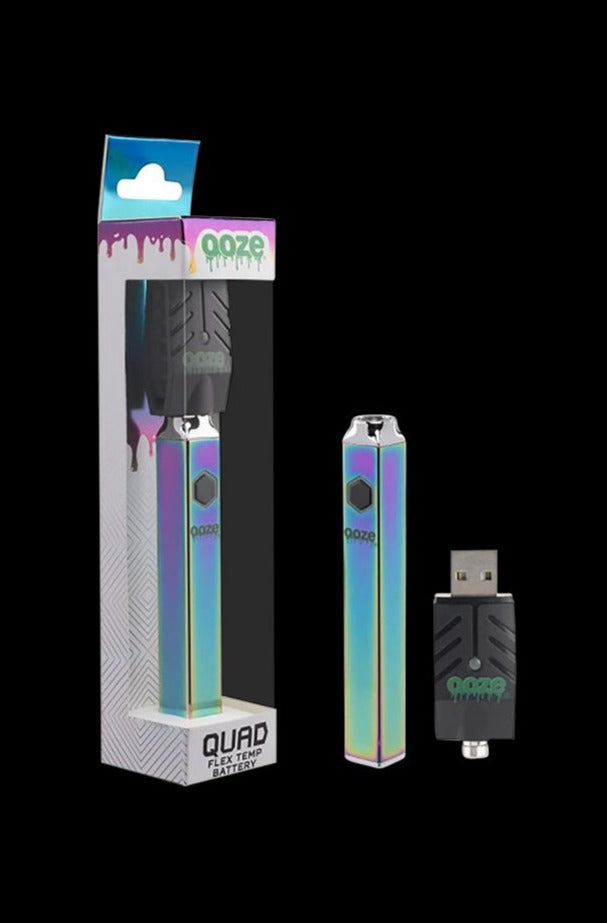 Ooze Quad Flex Temp Vape Pen 510 Battery - Adjustable Heat Ooze Quad Flex Temp Vape Pen 510 Battery - Adjustable Heat