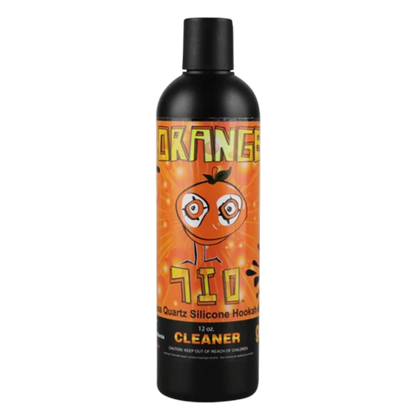 Front view of the 12oz Orange Chronic 710 Cleaner bottle featuring colorful graphics and bold typography.